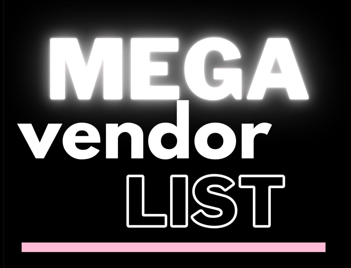The Ultimate Vendor List